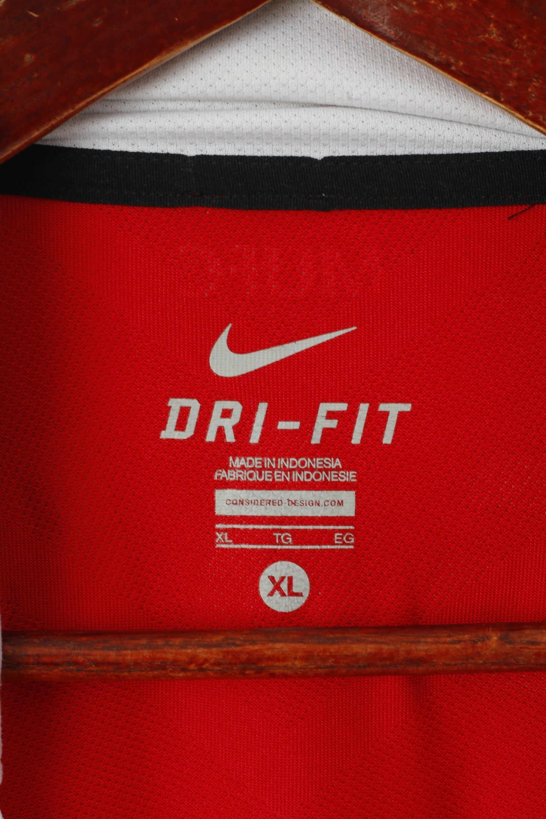 Nike Manchester United Men XL Polo Shirt Red Football Club#23 Mc Garva Jersey Top