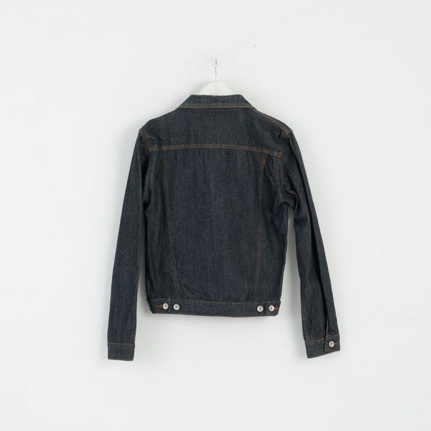 DKNY Jeans Donna M Giacca Jeans classico in cotone denim blu scuro