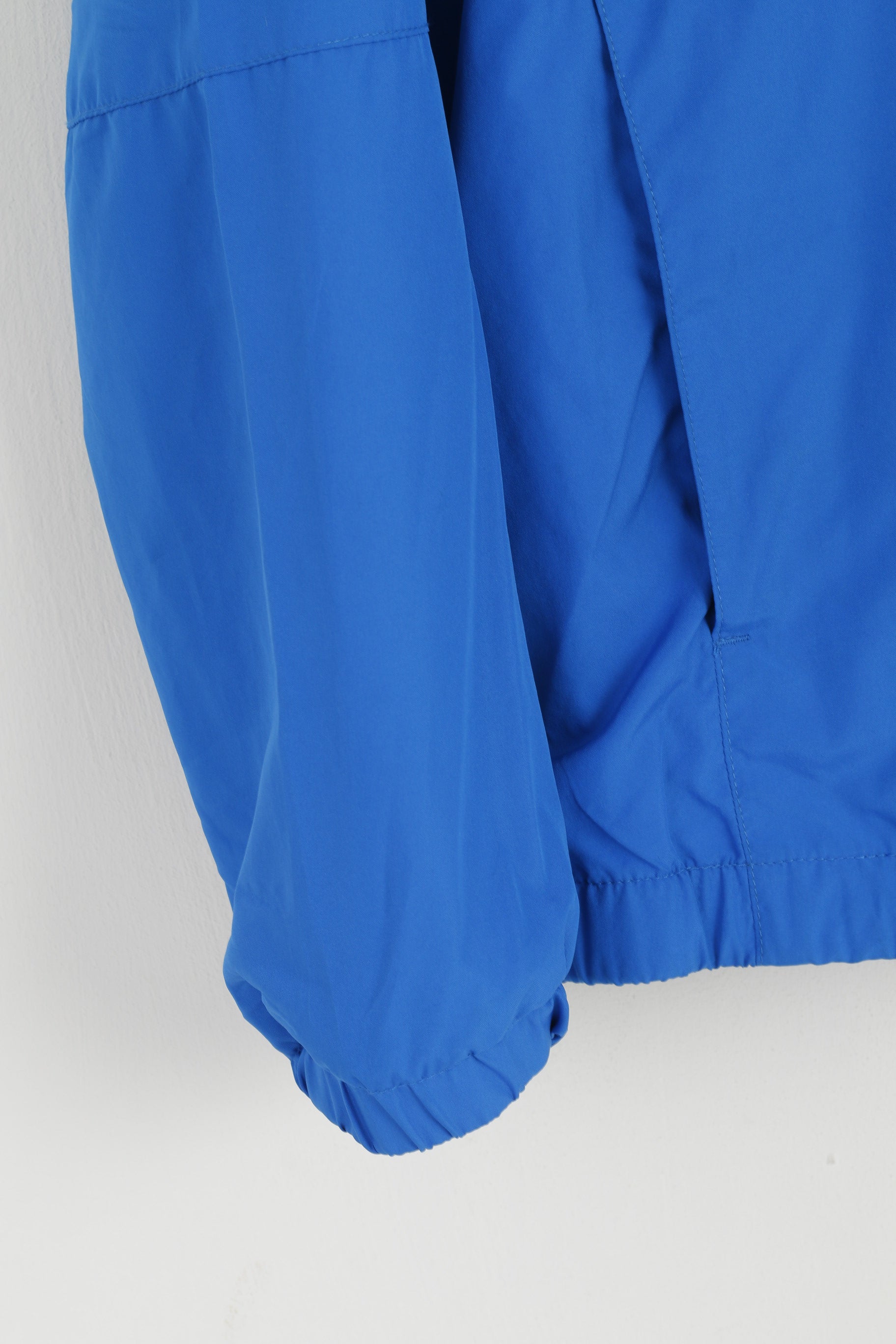 Umbro Men M Jacket Blue National England Team Full Zipper Hooded Mesh Lined Top