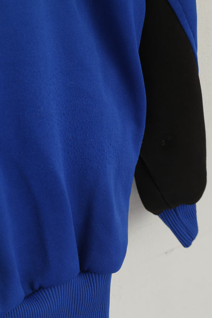 Adidas Men 186 M Sweatshirt Blue Vintage Schiwik Zip Up Sportswear Track Top