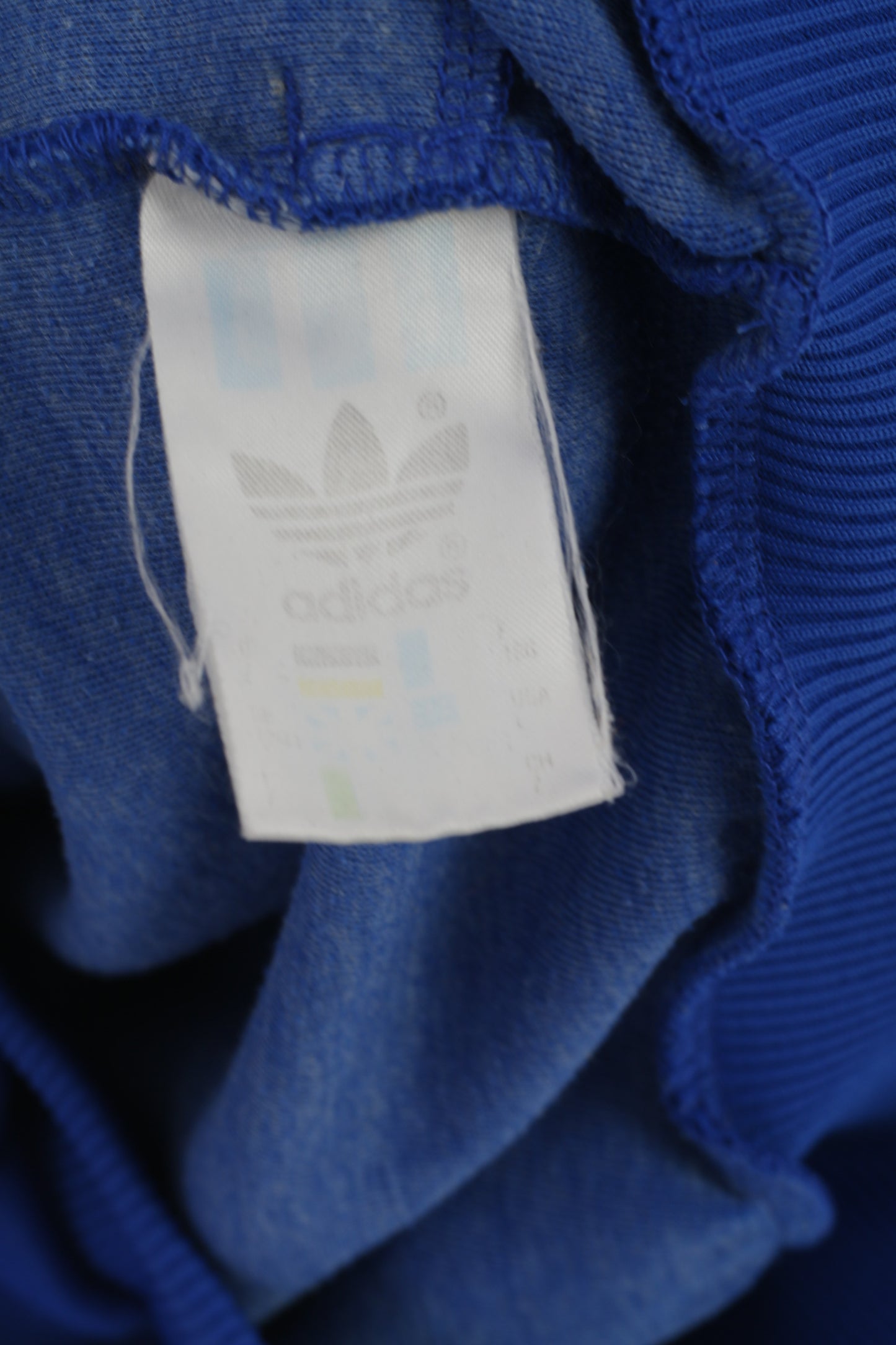 Adidas Men 186 M Sweatshirt Blue Vintage Schiwik Zip Up Sportswear Track Top
