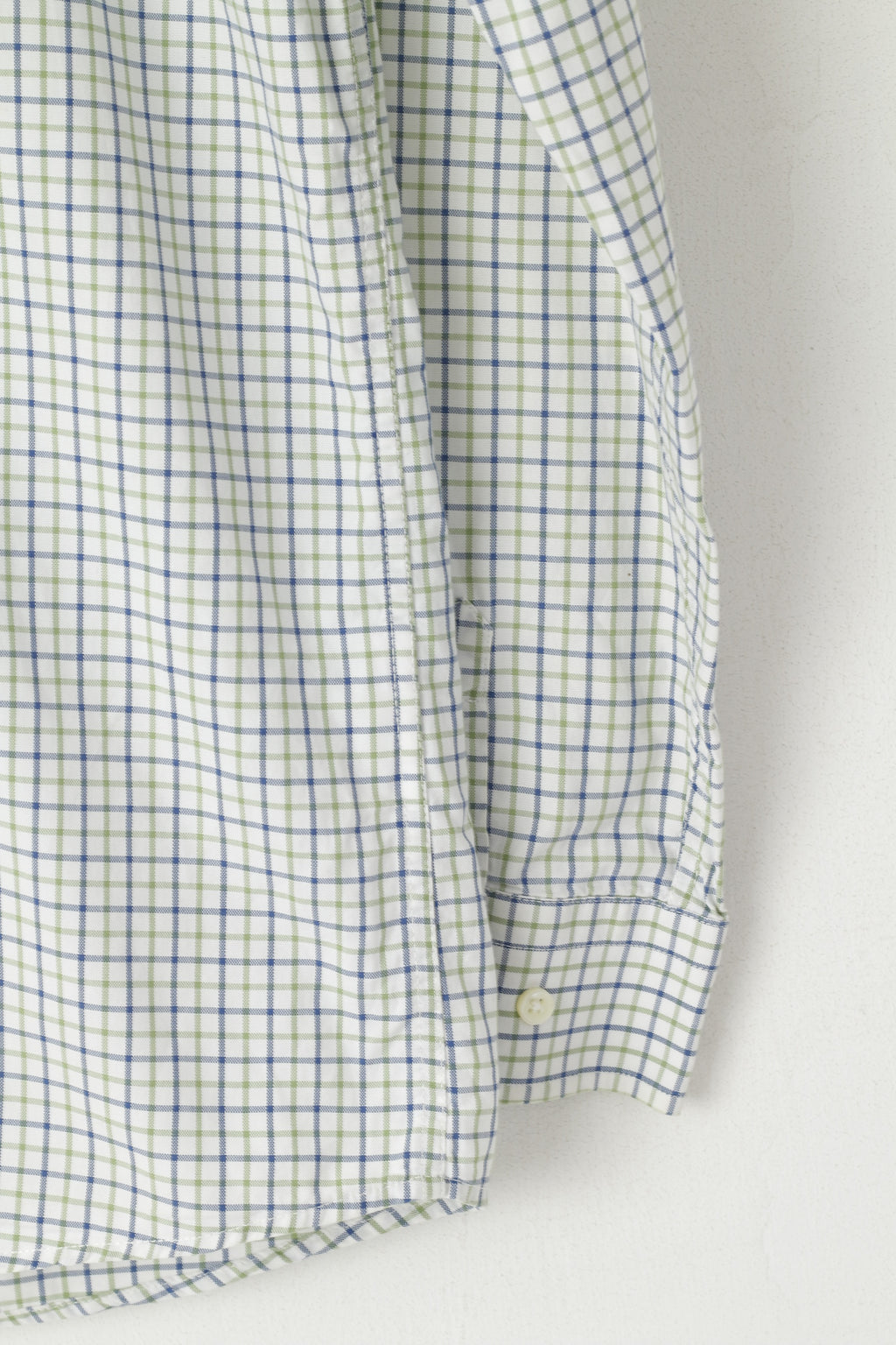 Gant Camicia casual da ragazzo di 15 anni Top a maniche lunghe in cotone tattersal con colletto button down verde