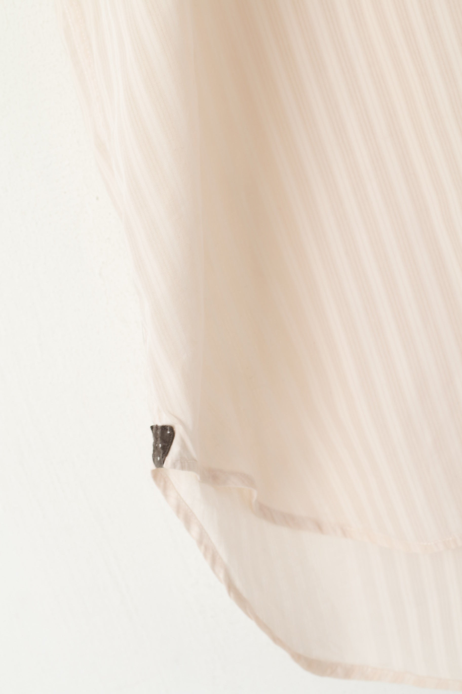 Paul Smith Women L Casual Shirt Pink Cotton Transparent Material Short Sleeve Top