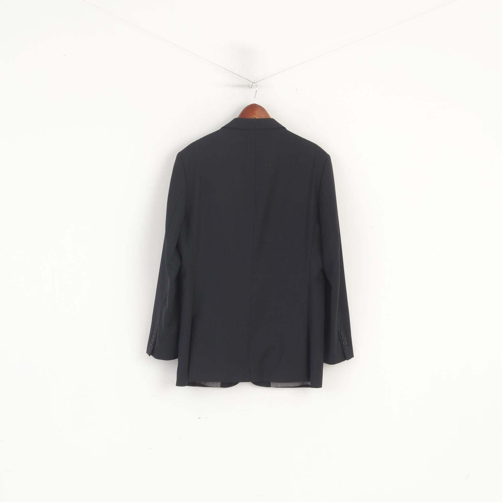 Ted Baker London Men 40 102 Blazer Navy Wool Single Breasted Shoulder Pads Jacket