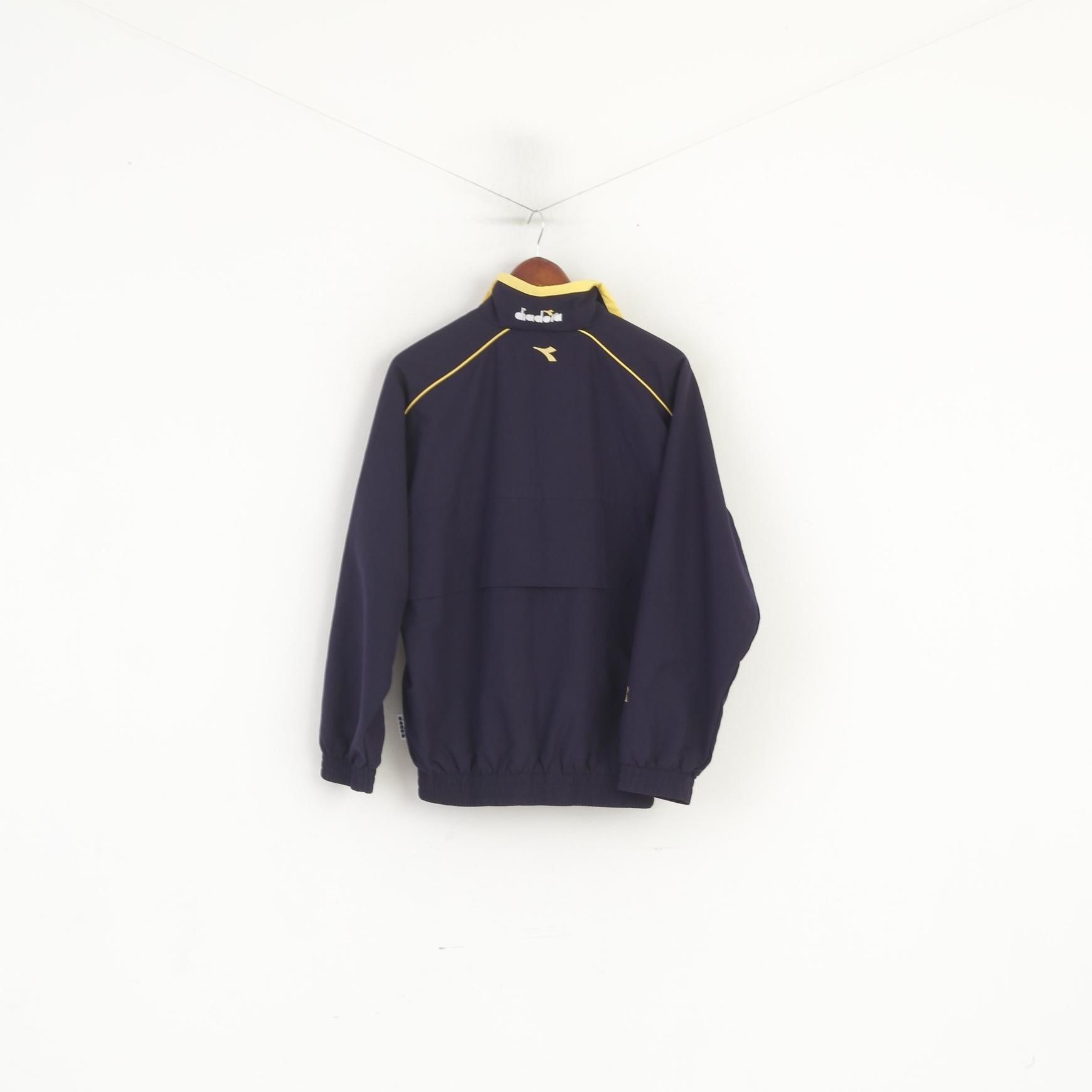 Diadora Men S Jacket Navy Bomber Vintrage Sportswear Zip Up Training Sport Track Top
