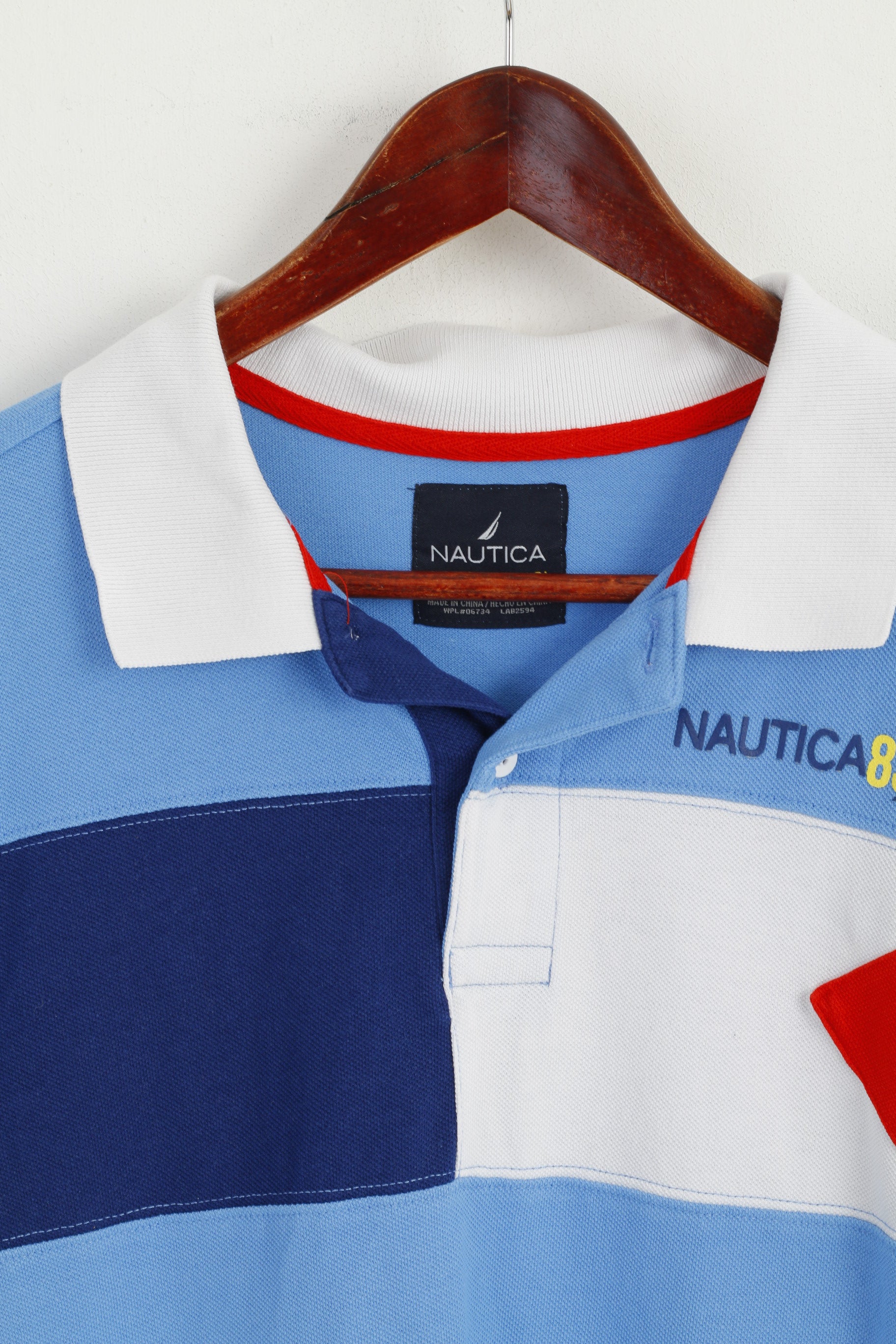 Nautica Polo pour jeunes de 18 à 20 ans en coton bleu haut de voile de classe mondiale