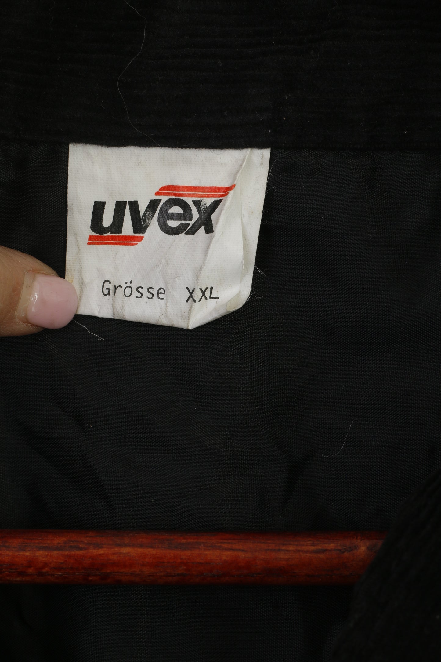 Uvex Uomo XXL Tuta protettiva Tuta intera da lavoro in nylon nero PVC