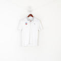 Puma Men M Polo Shirt White HIF Scotland Hammarby Jersey Vintage Top