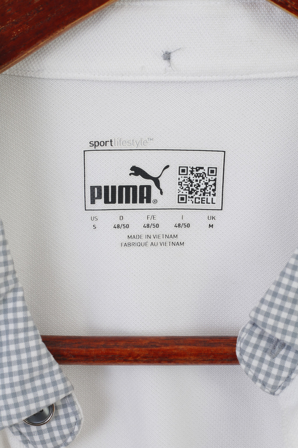 Puma Men M Polo Shirt White HIF Scotland Hammarby Jersey Vintage Top