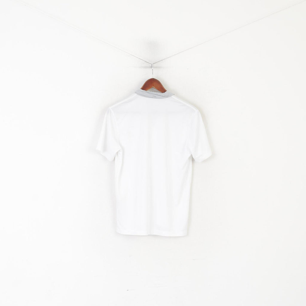 Puma Men M Polo Shirt White HIF Scotland Hammarby Jersey Vintage Top