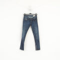 Diesel Femmes 26 Jeans Pantalon Bleu Marine Coton Skinny Zivy Stretch Wasg Pantalon