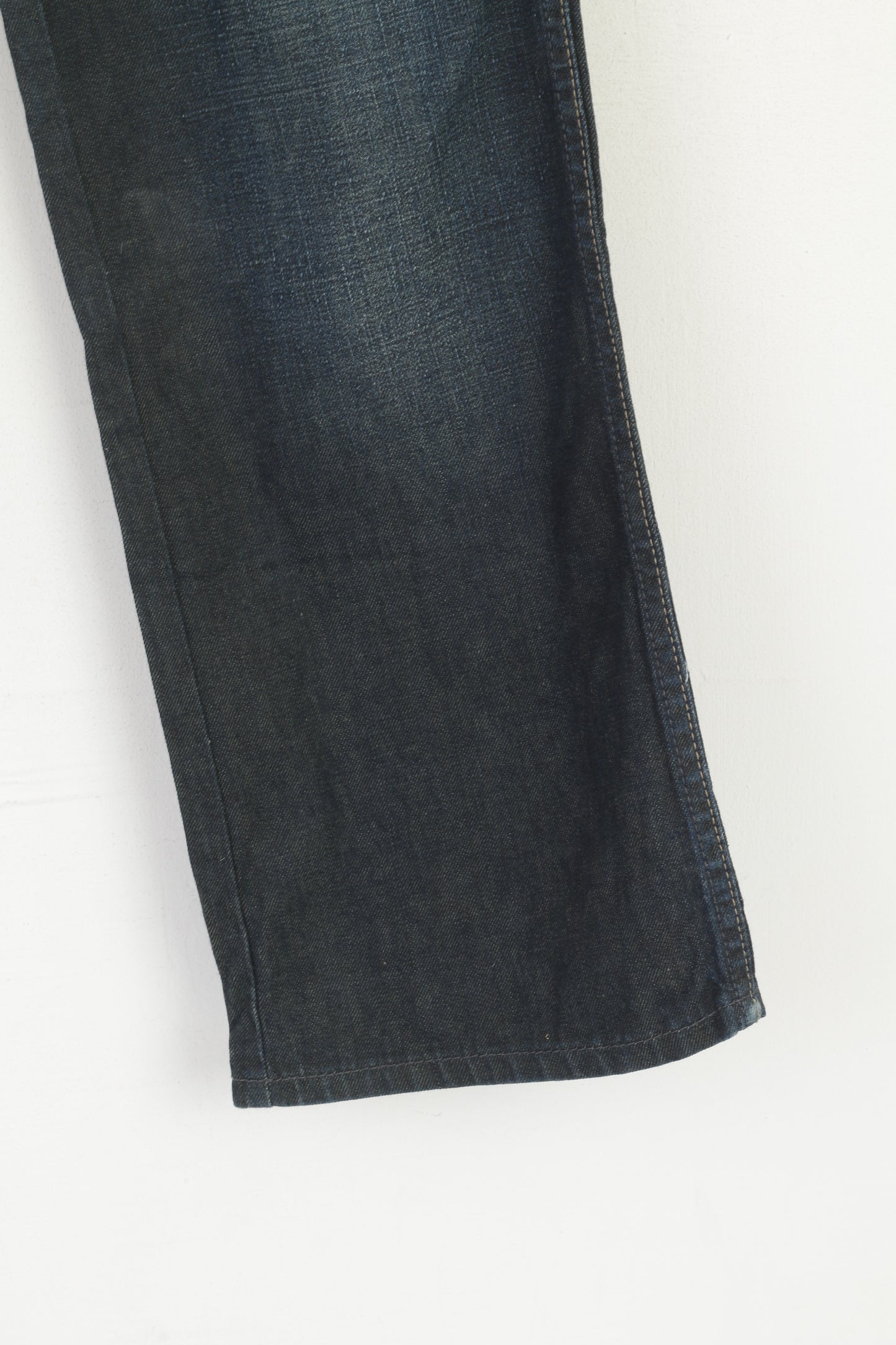 Wrangler Men 36 Jeans Trousers Navy Denim Cotton Vintage Roxboro Classic Pants