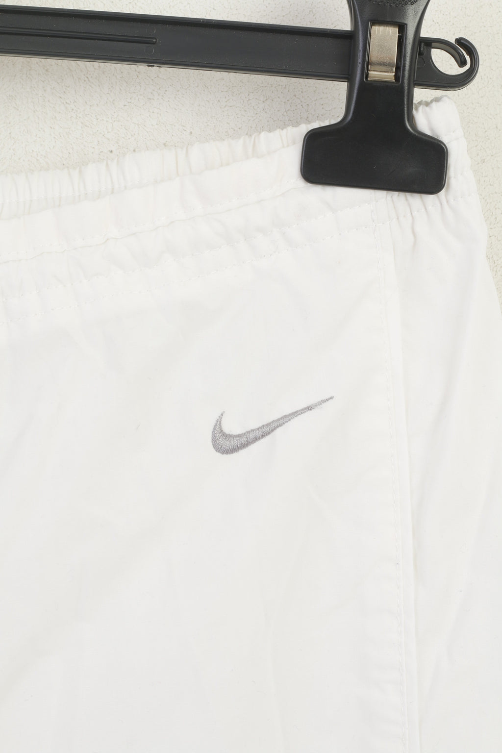 Nike Women L 173 Trousers White Cotton Thin Sportswear Training Pants