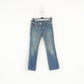 Diesel Industry Women 30 Jeans Trousers Navy Denim Cotton Bootcut Low Waist Pants