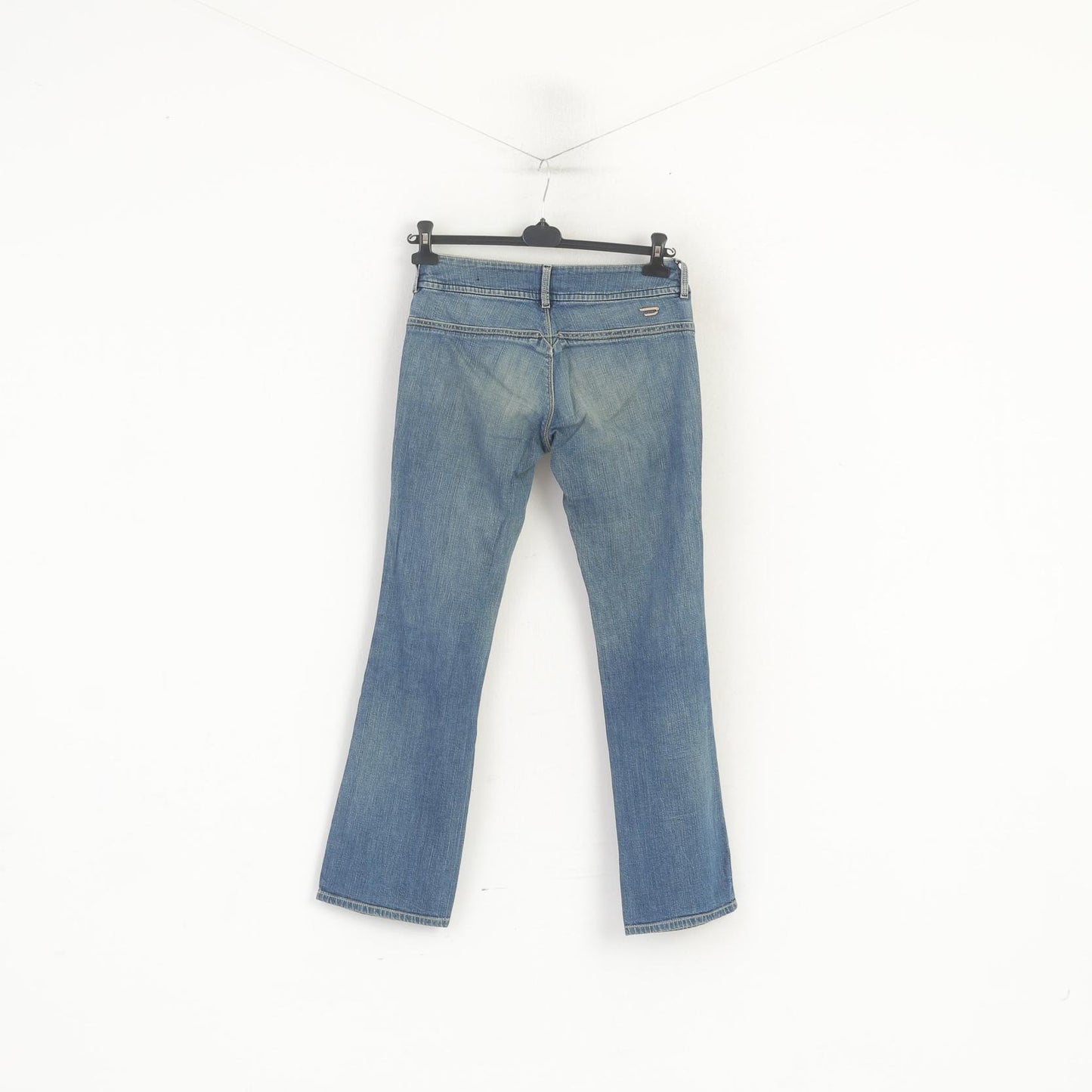 Diesel Industry Women 30 Jeans Trousers Navy Denim Cotton Bootcut Low Waist Pants
