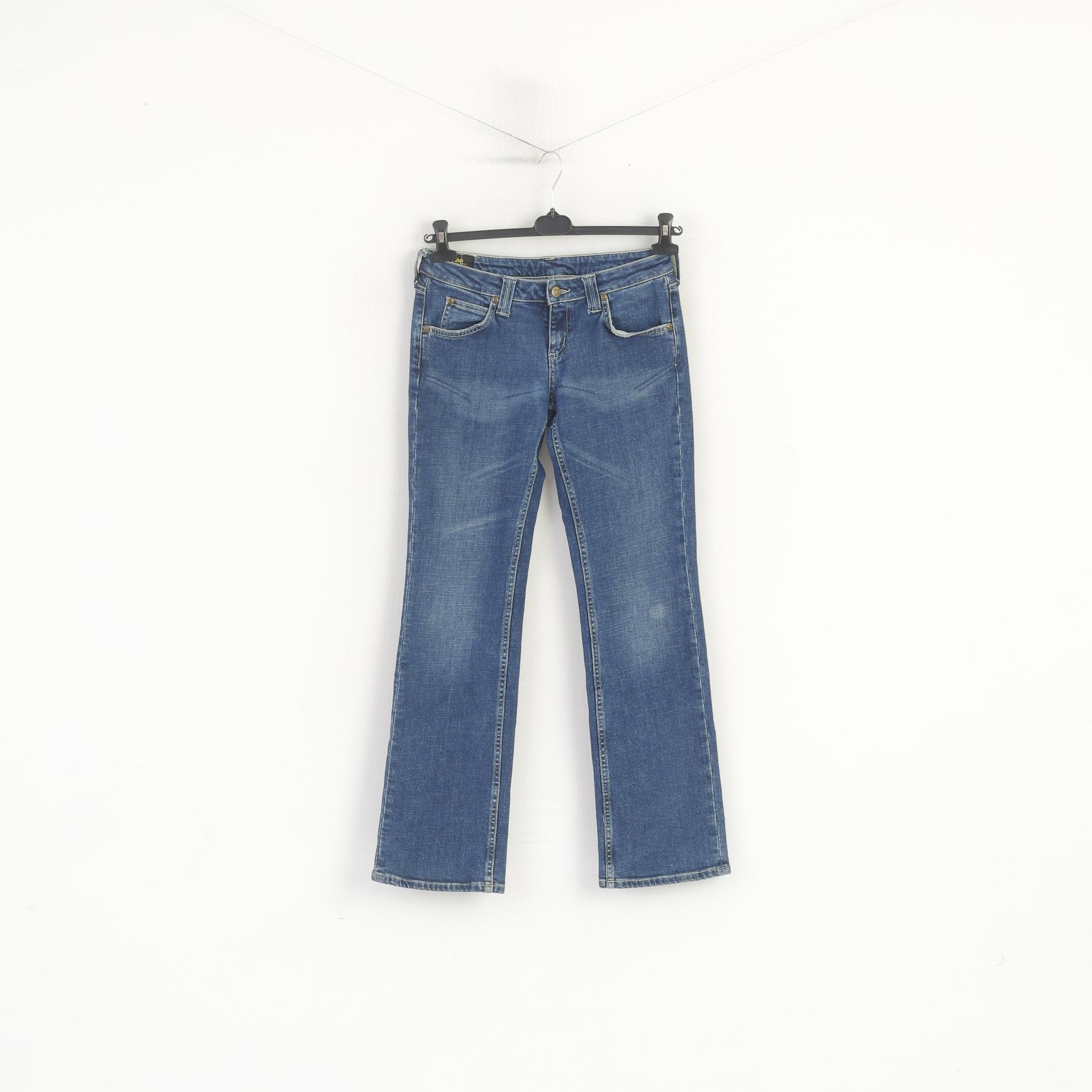 Pantaloni Lee 29 Jeans da donna Pantaloni bootcut vintage Jinx in cotone denim blu scuro