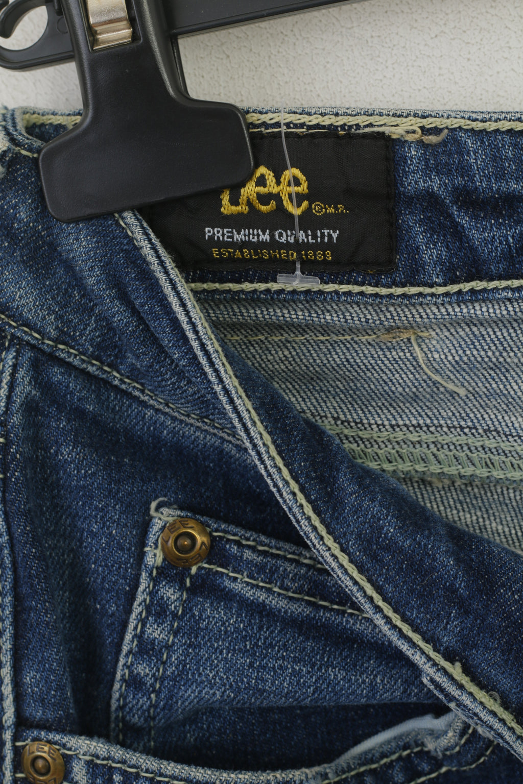 Lee Women 29 Jeans Trousers Navy Denim Cotton Jinx Vintage Bootcut Pants