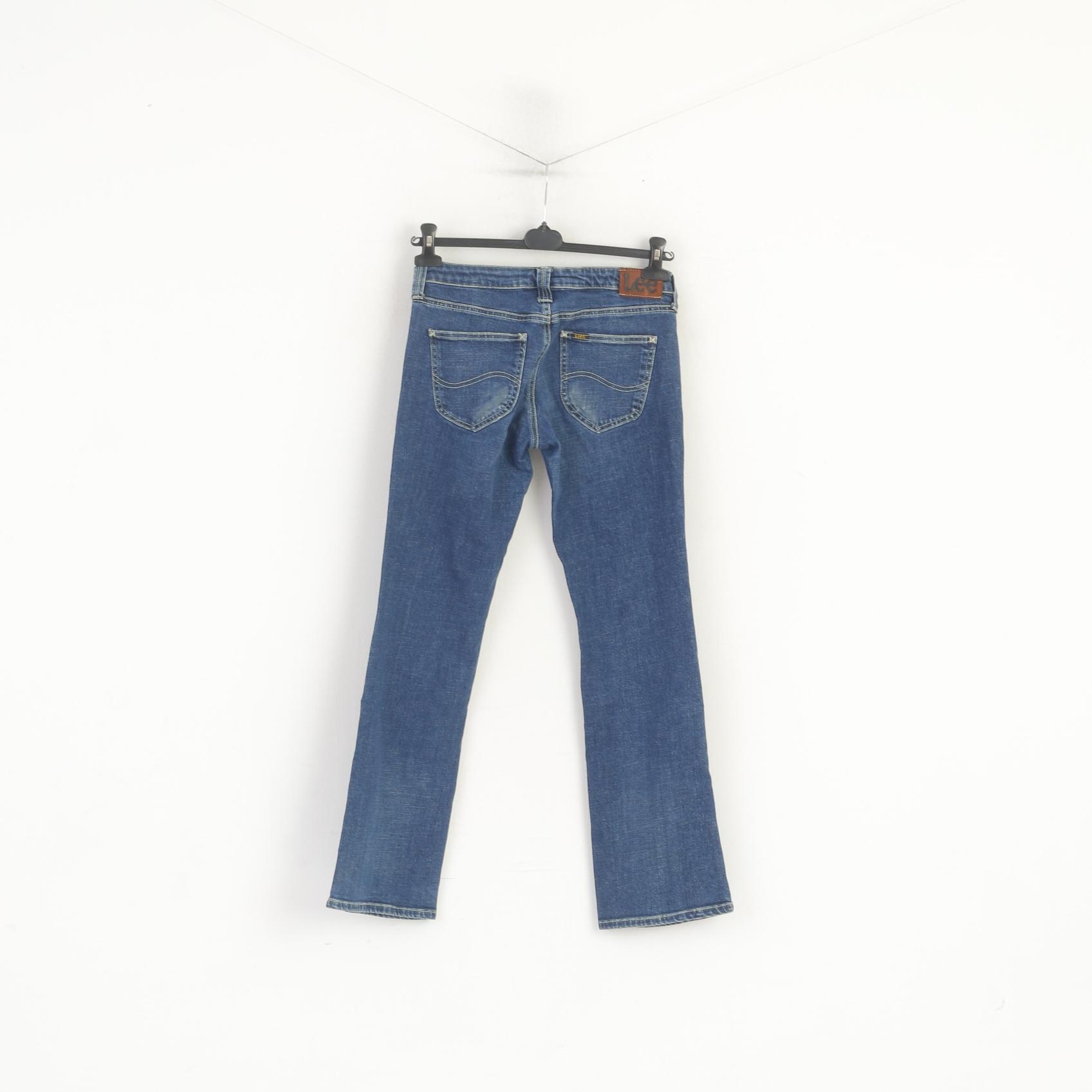 Lee Women 29 Jeans Trousers Navy Denim Cotton Jinx Vintage Bootcut Pants