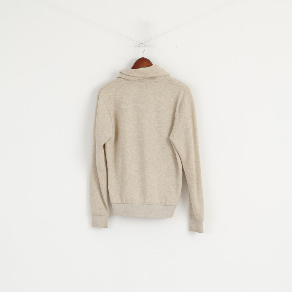 Original Penguin Men S Sweatshirt Beige Cotton Button Front Cardigan Classic Top