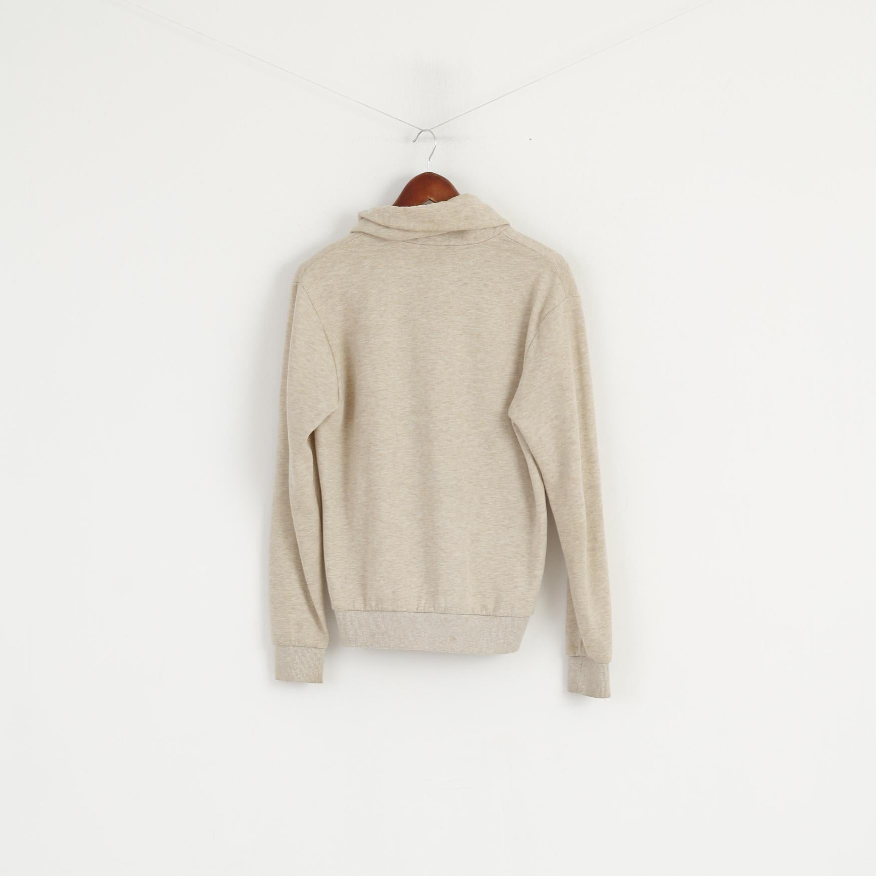 Original Penguin Men S Sweatshirt Beige Cotton Button Front Cardigan Classic Top