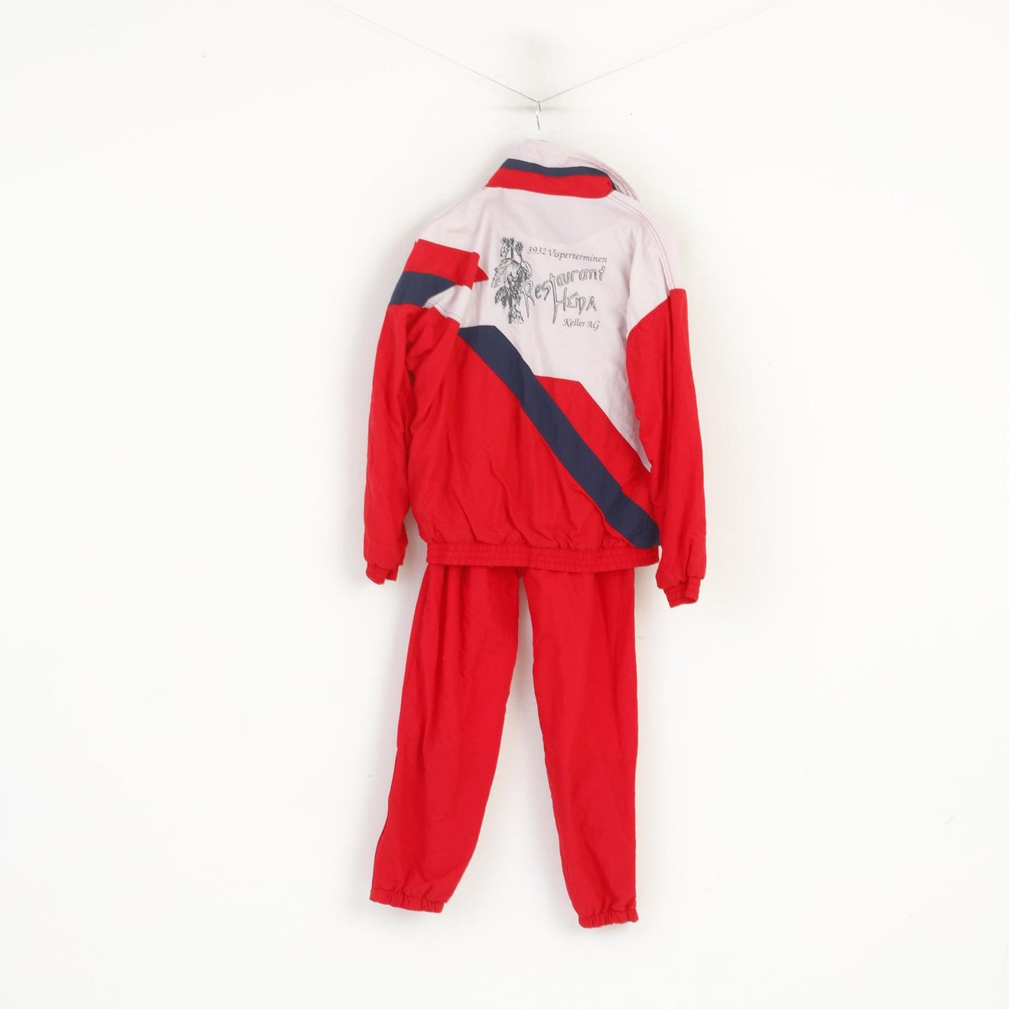 Lotto Women M Tracksuit Red Vintage Visperterminem Heida Oldschool Italy Set