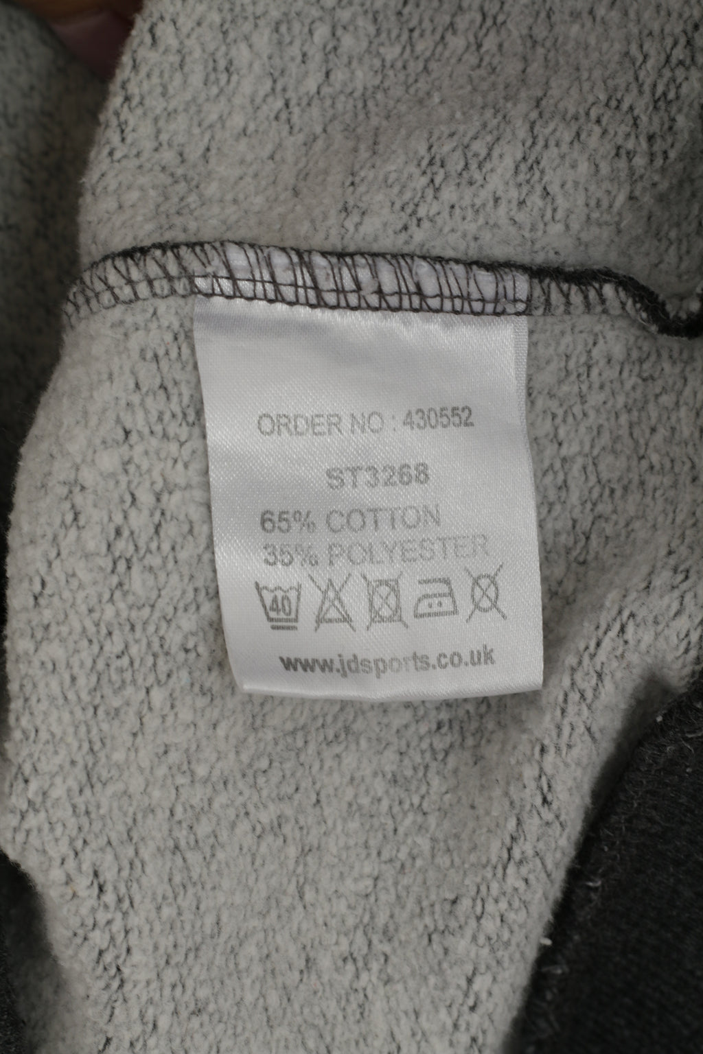 Sergio Tacchini Women M Sweatshirt Gray Cotton Hooded Pink Logo Sport Top