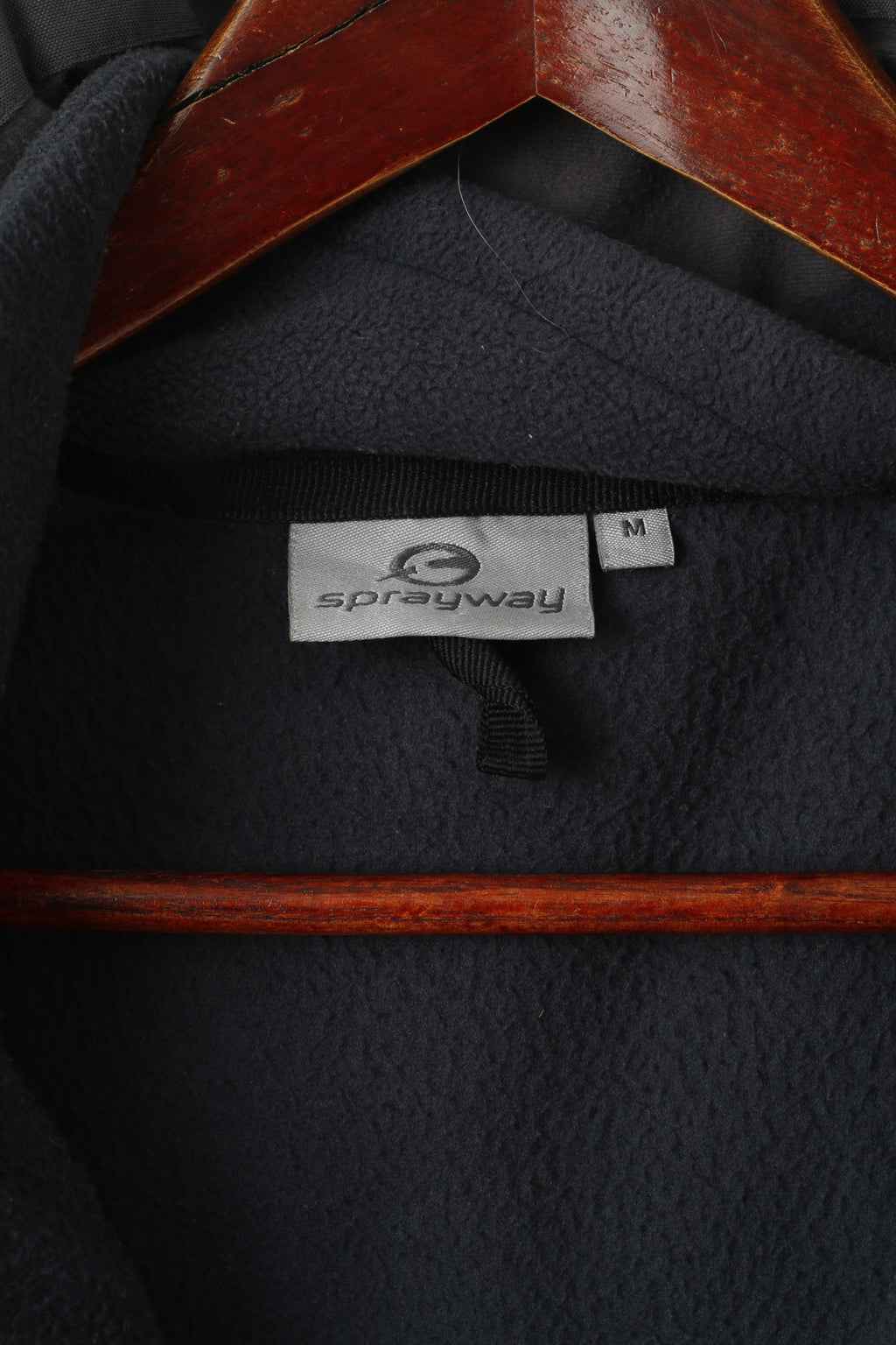 Sprayway Men M Jacket Grey 2w1 Removable Lining Fleece Full Zipper Hooded Outdoor Top