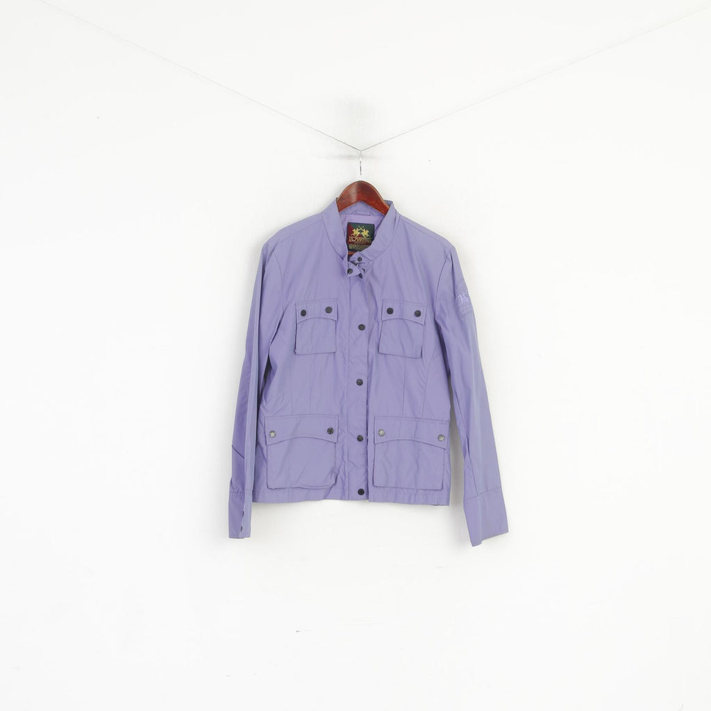 La Martina Saddlery Femme XL (M) Veste Violet Nylon Léger Polo Argentino Top