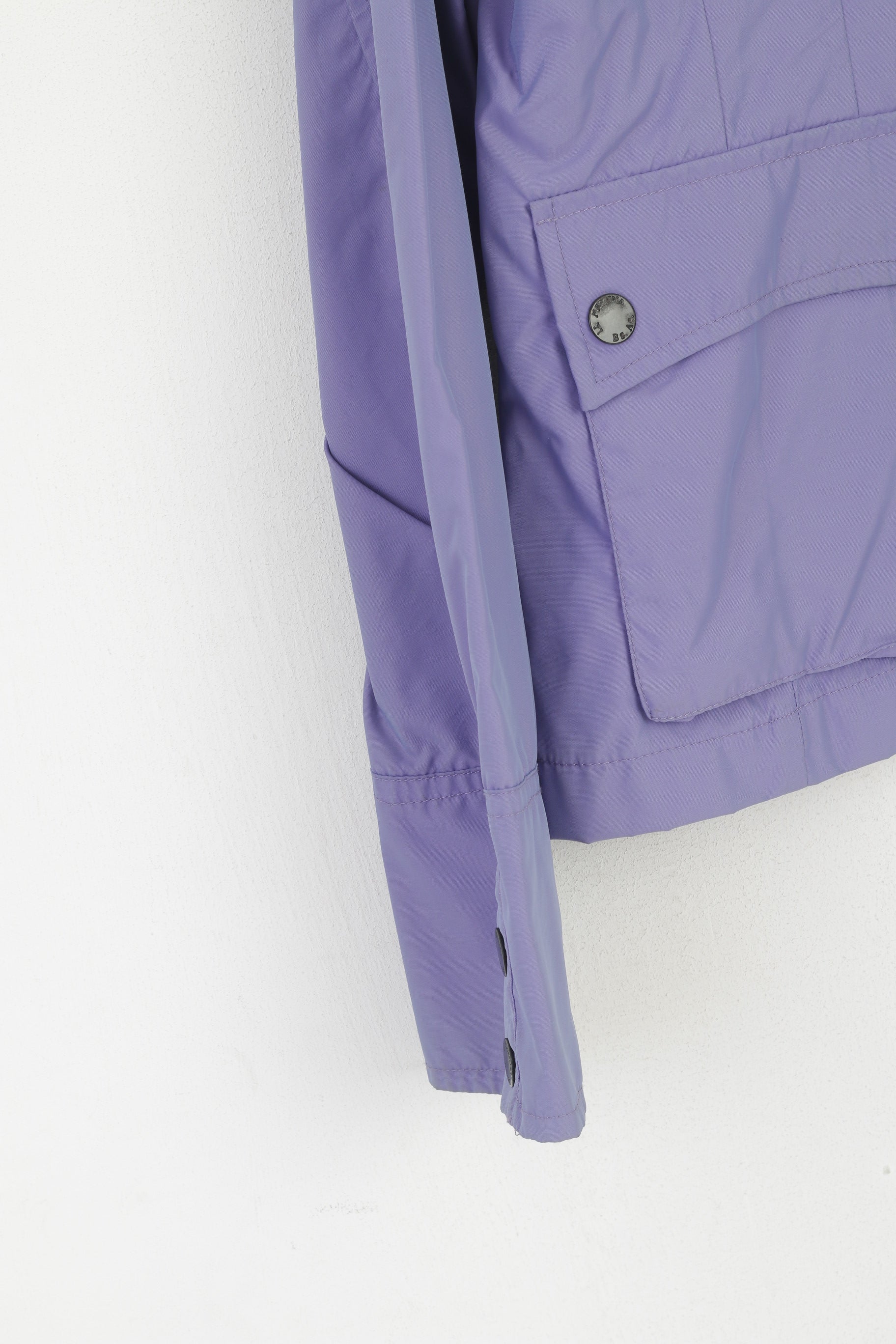 La Martina Saddlery Femme XL (M) Veste Violet Nylon Léger Polo Argentino Top