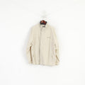 Le Frog Casual Men XXL Veste Beige Léger Harrington Full Zip Classic Top