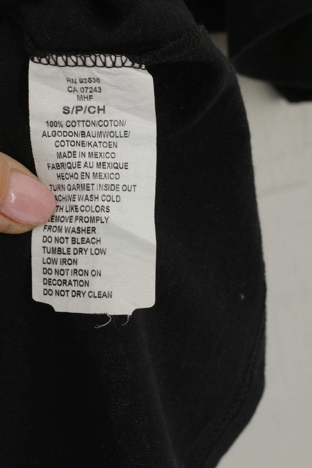 Ecko Unltd. T-shirt à col rond pour hommes et femmes, en coton noir, Design graphique