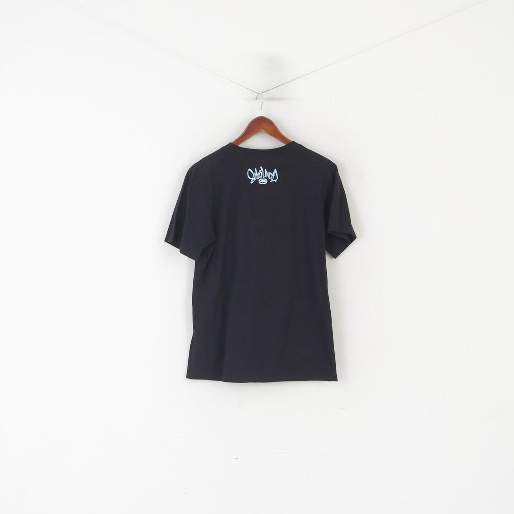 Ecko Unltd. T-shirt à col rond pour hommes et femmes, en coton noir, Design graphique