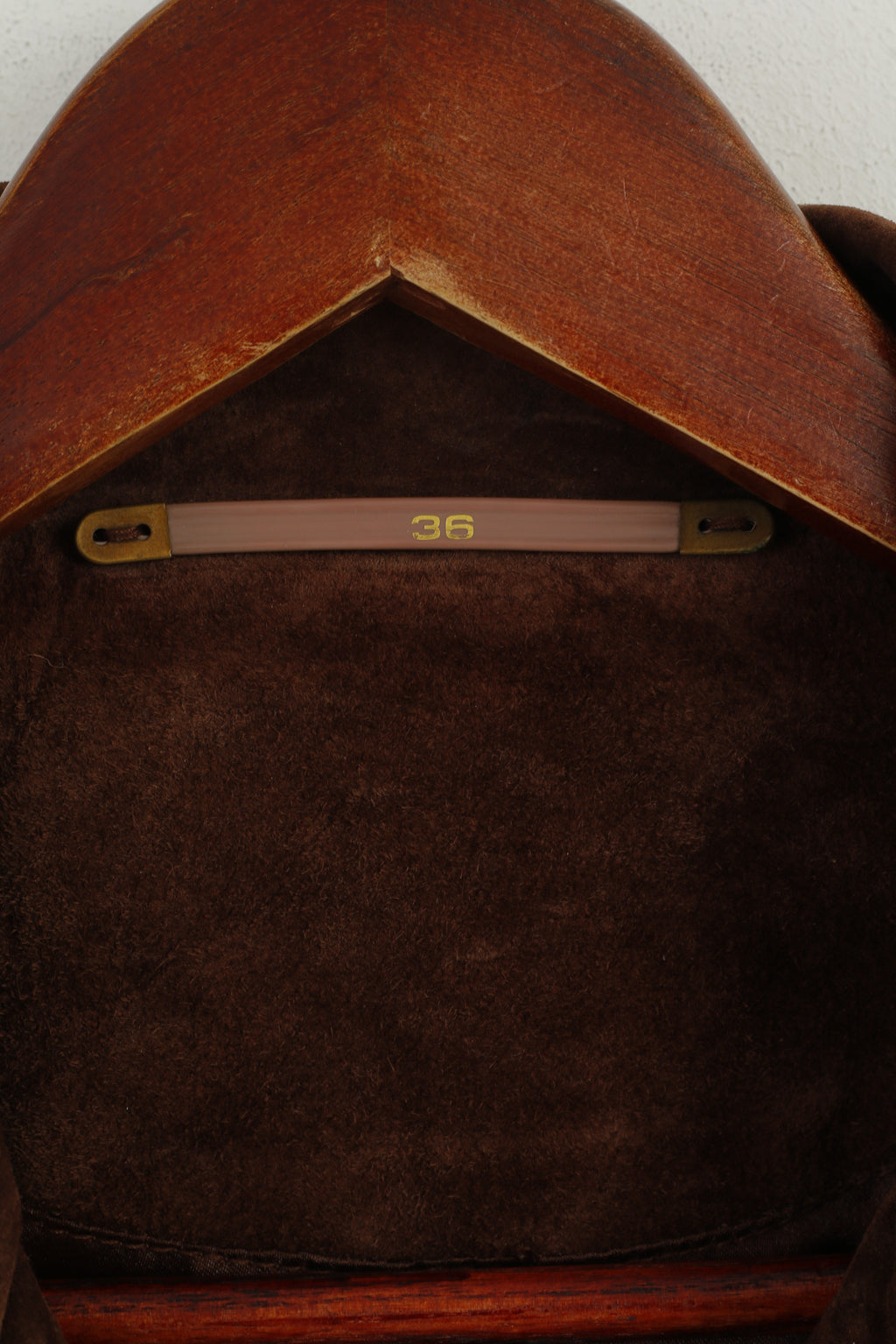 Nouveau Fast C&amp;A Femmes 36 10 Gilet En Cuir Marron En Daim De Porc Fermeture Éclair Complète Haut Détaillé