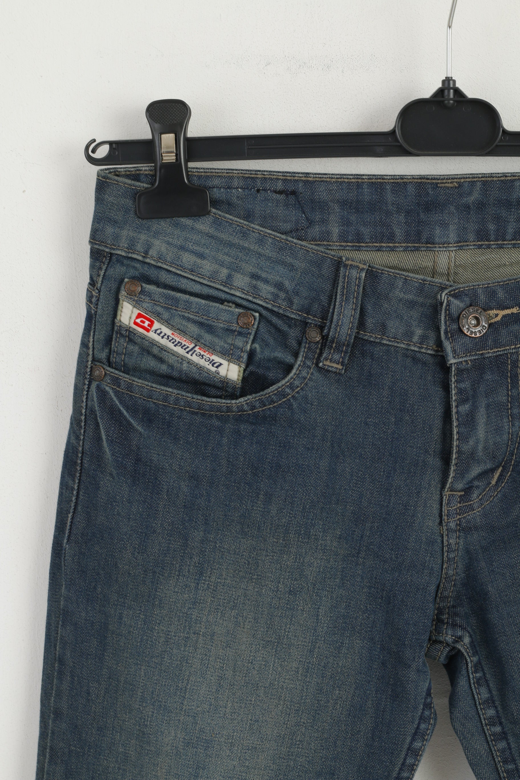 Diesel Industry Women 29 Jeans Trousers Navy Denim Cotton Italy Classic Pants