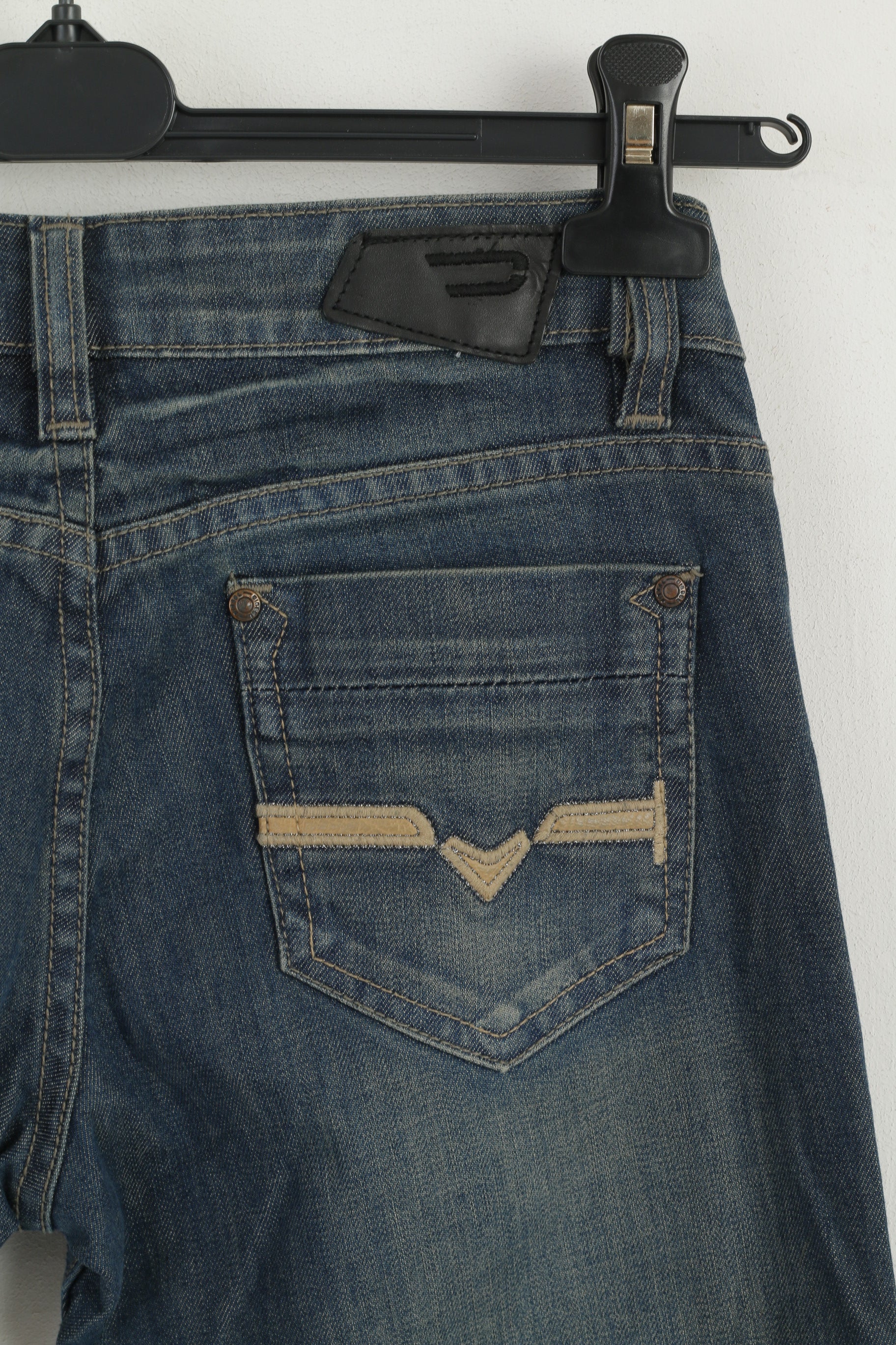 Diesel Industry Women 29 Jeans Trousers Navy Denim Cotton Italy Classic Pants