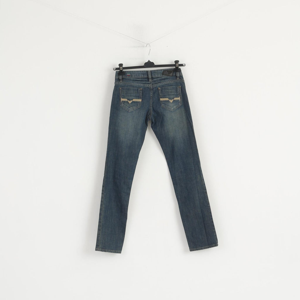 Diesel Industry Women 29 Jeans Trousers Navy Denim Cotton Italy Classic Pants