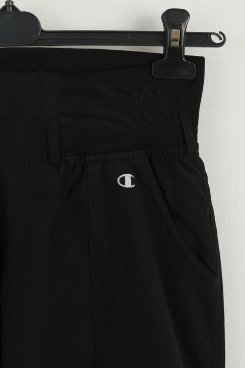 Champion Women S Trousers Black Sportswear Elastic Waist Casual Pants