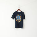 TeeFury Men M T- Shirt Navy Cotton Graphic Police Public Call Box Funny Top