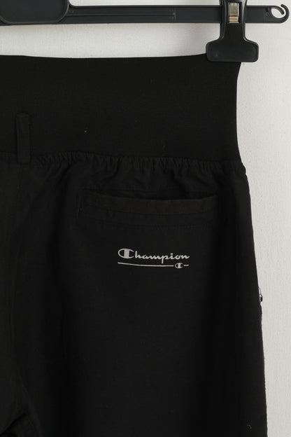 Champion Pantalon Femme Noir Sportswear Taille Élastique Pantalon Décontracté