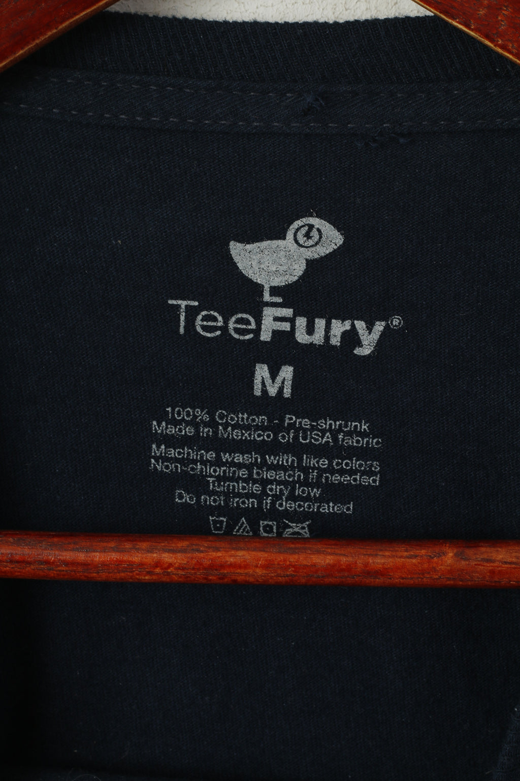 TeeFury Men M T- Shirt Navy Cotton Graphic Police Public Call Box Funny Top