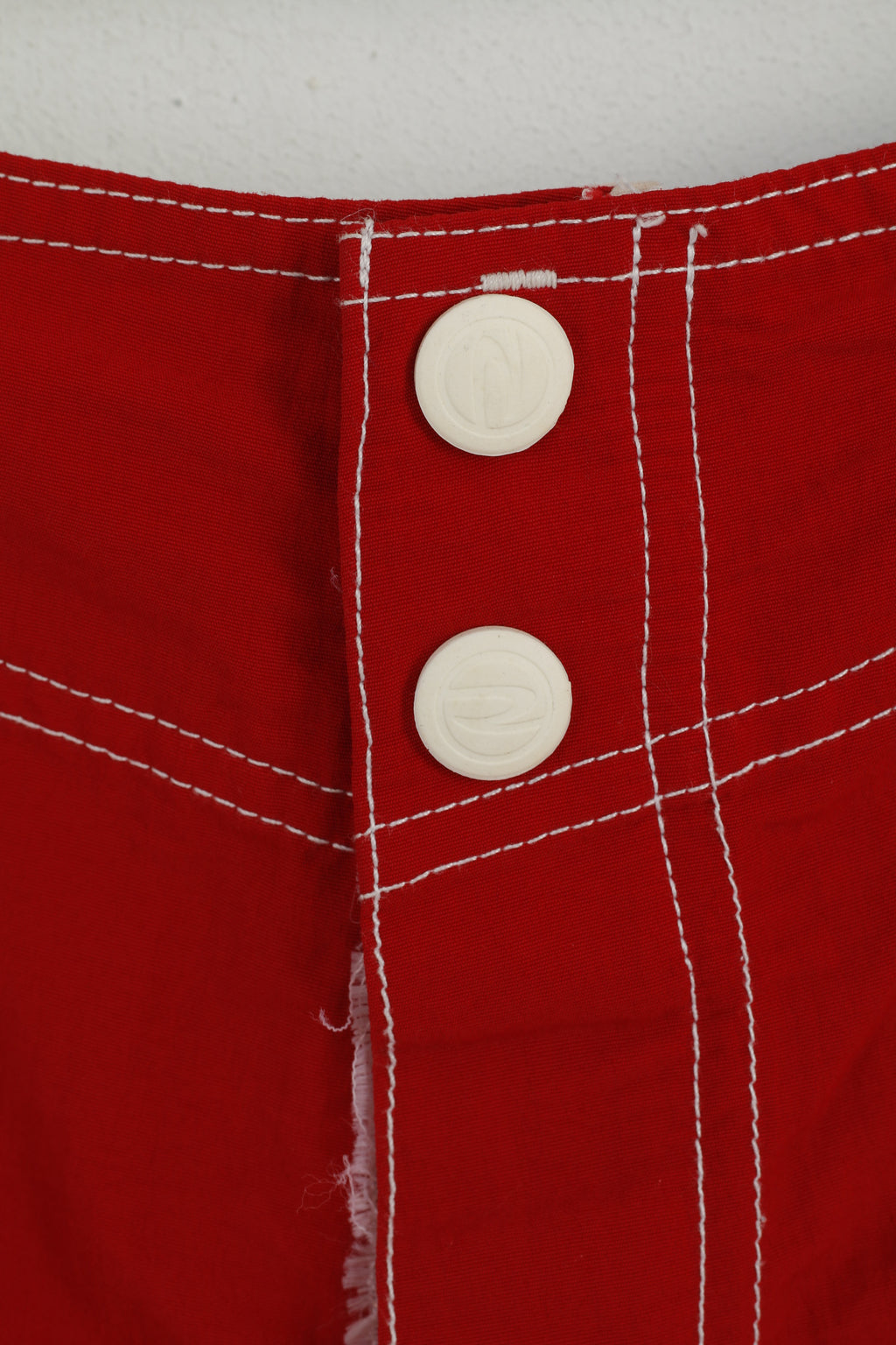 Rip Curl Men 46 XL Pantaloncini Rosso Blu Nylon Sur Board Costumi da bagno