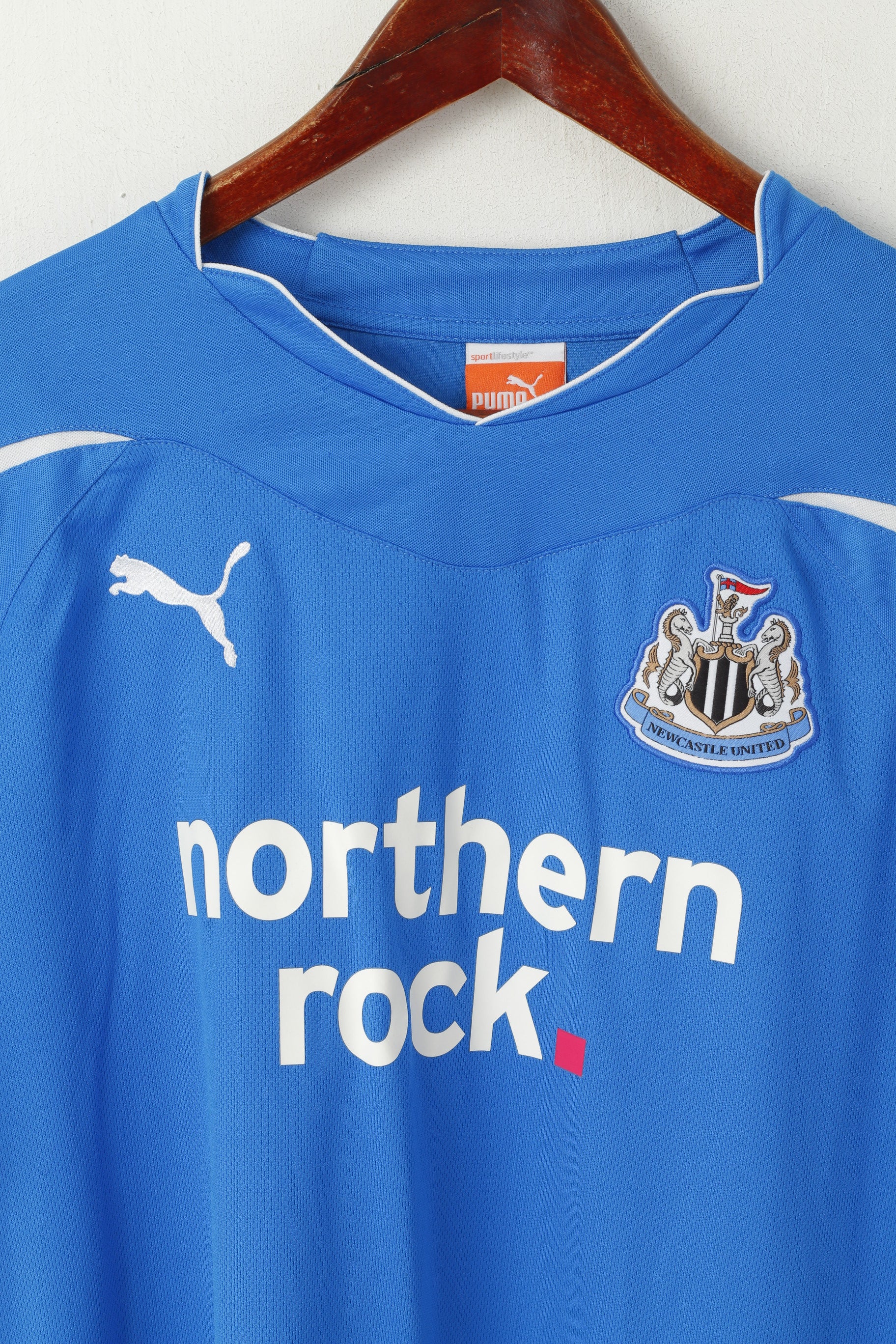 Puma Newcastle United Hommes S Shirt Bleu Football Club Toon Army Jersey Top