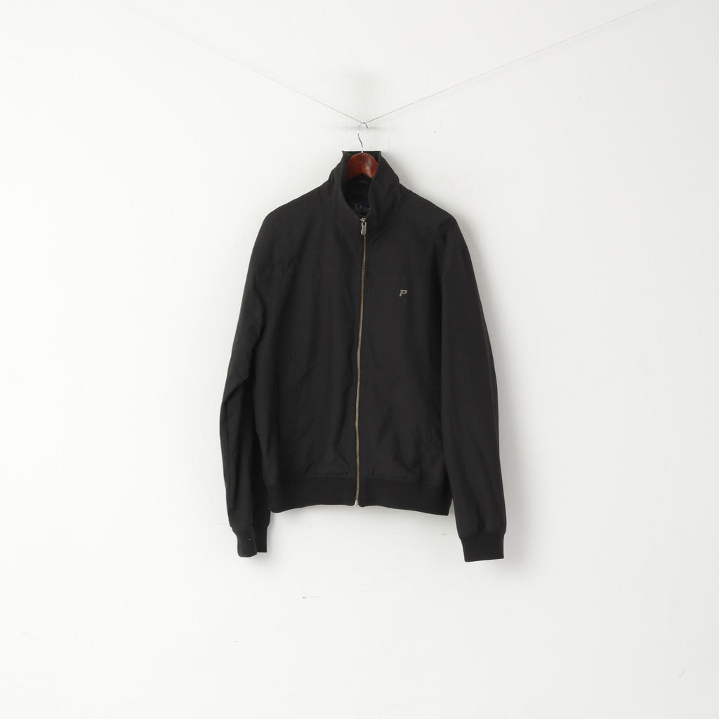 Peak Performance Veste XL pour homme en nylon noir imperméable avec fermeture éclair complète