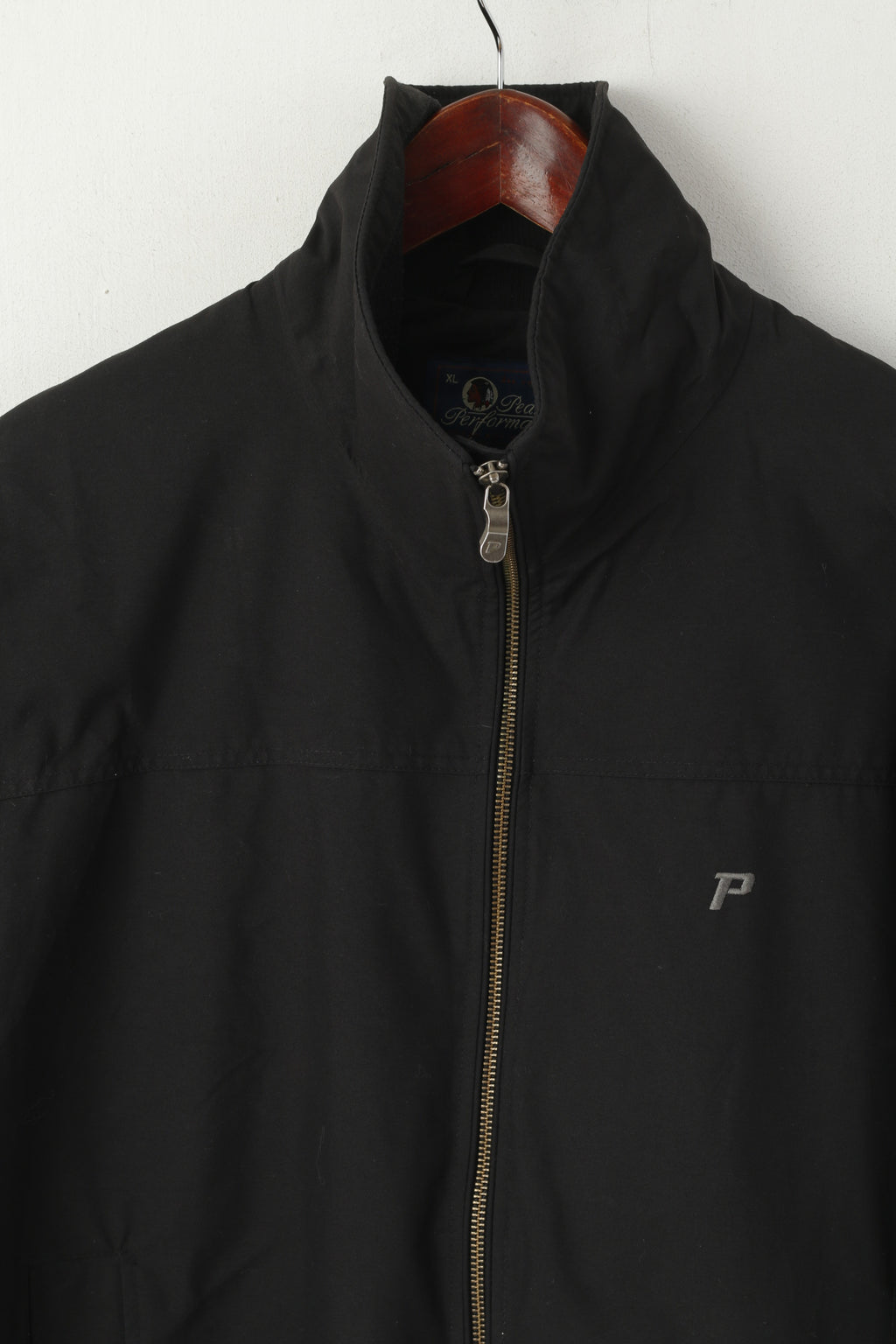 Peak Performance Veste XL pour homme en nylon noir imperméable avec fermeture éclair complète