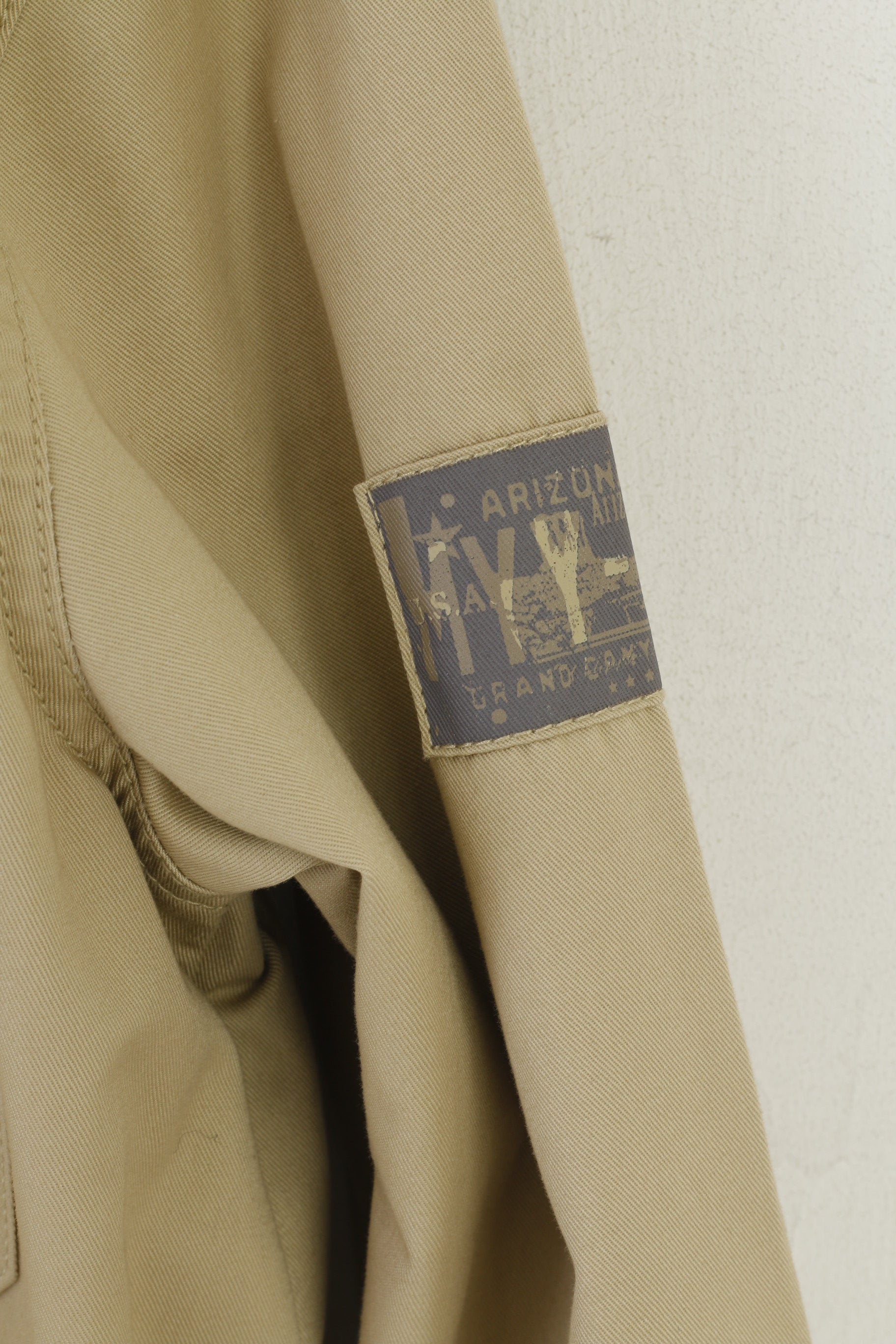 Atlas For Men M Veste Beige Outdoor Comfort Zip Up Léger Multi Poche Haut