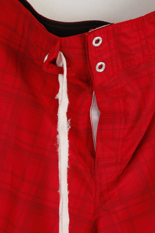Billabong Men 40 XXL Shorts Red Factory Stretch Boards Swim Été