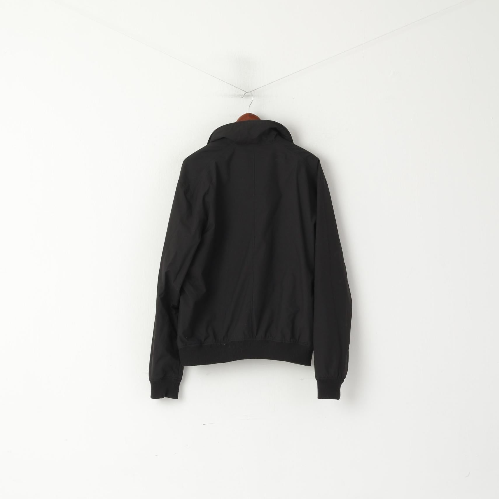 Peak Performance Veste XL pour homme en nylon noir imperméable avec fermeture éclair complète