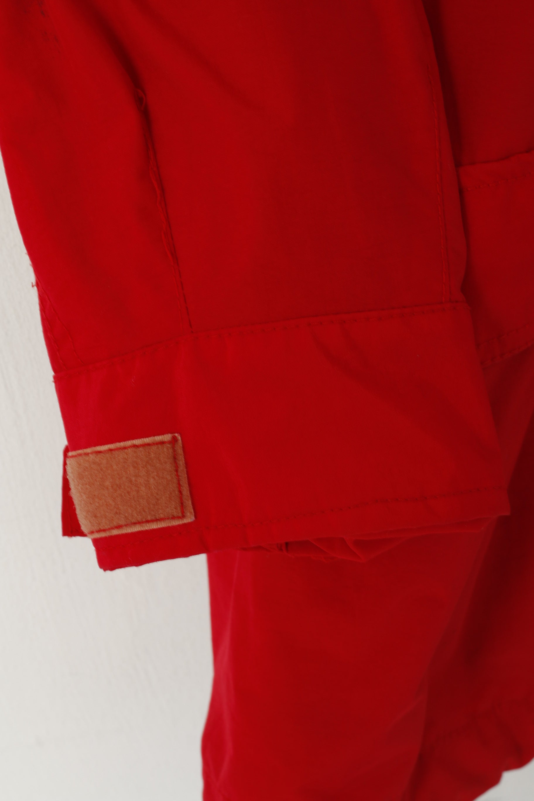 Jack &amp; Jones Hommes M Veste Rouge Nylon Léger Sportswear Rétro Outdoor Top