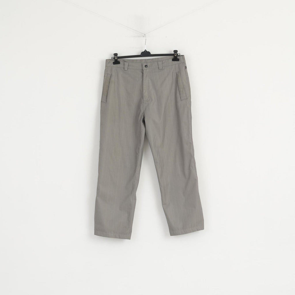 Ping Men W 36 L 29 Trousers Gray Striped Golf F3D Classic Straight Leg Pants