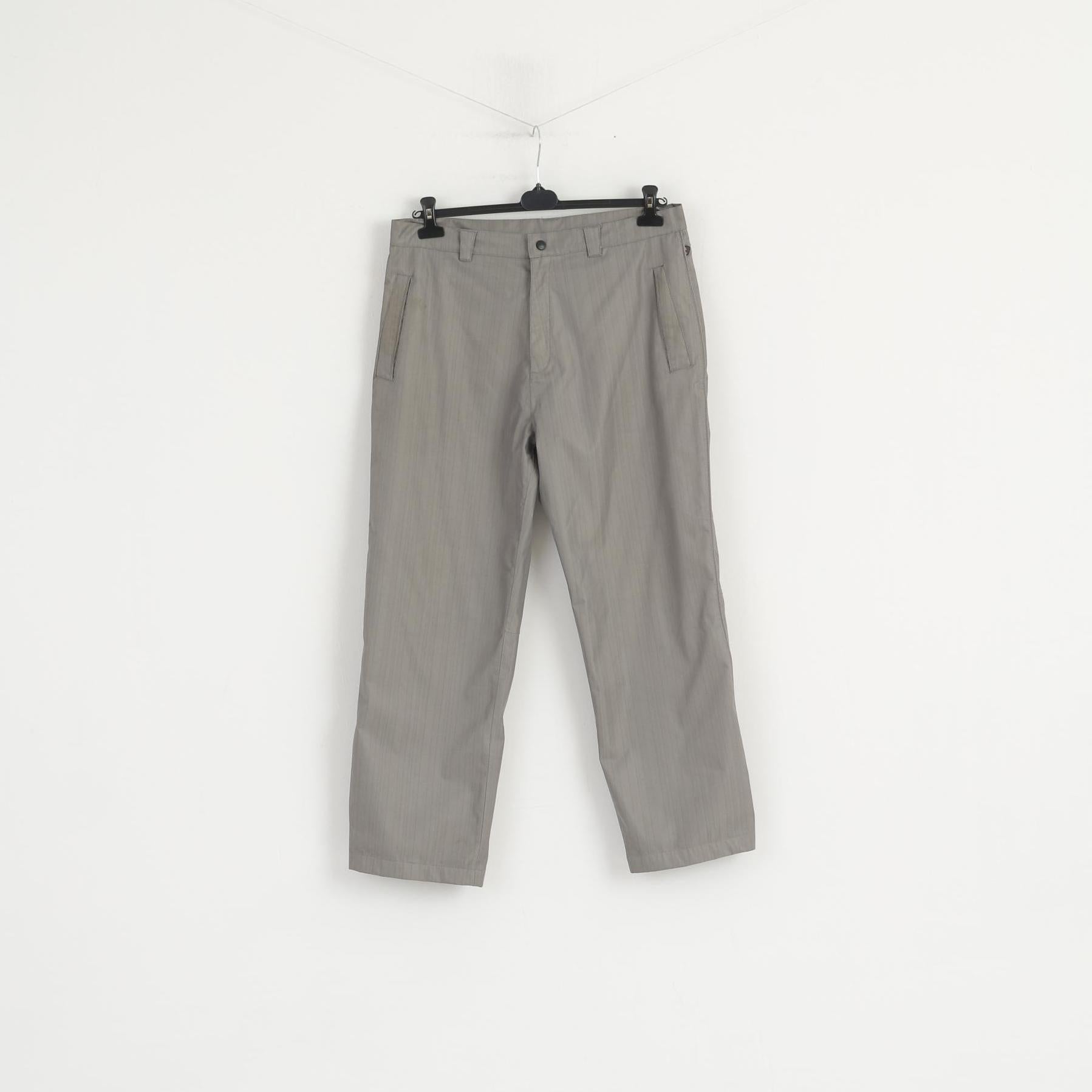 Ping Men W 36 L 29 Trousers Gray Striped Golf F3D Classic Straight Leg Pants